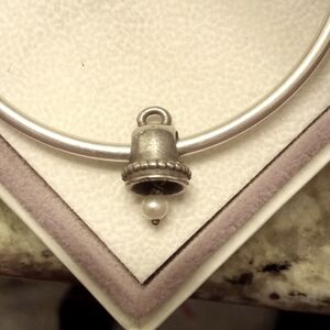Pandora Wedding Bell Charm w/ pearl drop